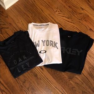 Set of 3 Oakley Tshirts (2 short sleeve) (1 long)